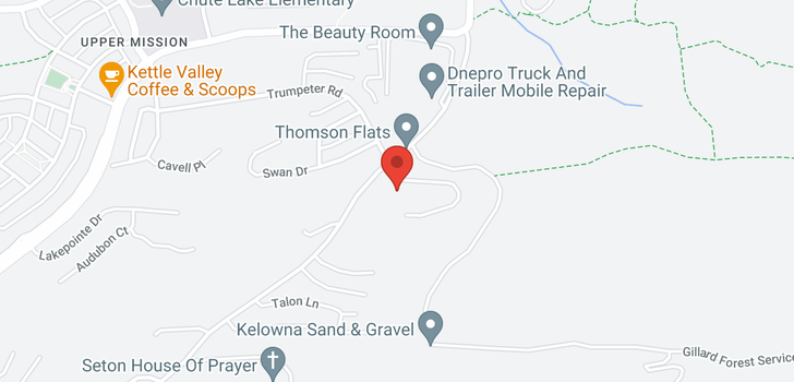 map of 517 Trumpeter Road